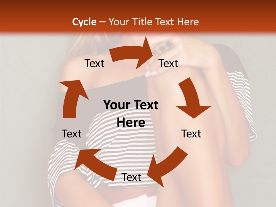 Happy Group Table PowerPoint Template