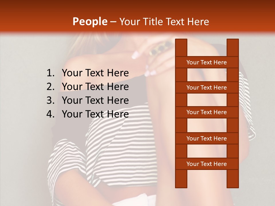 Happy Group Table PowerPoint Template