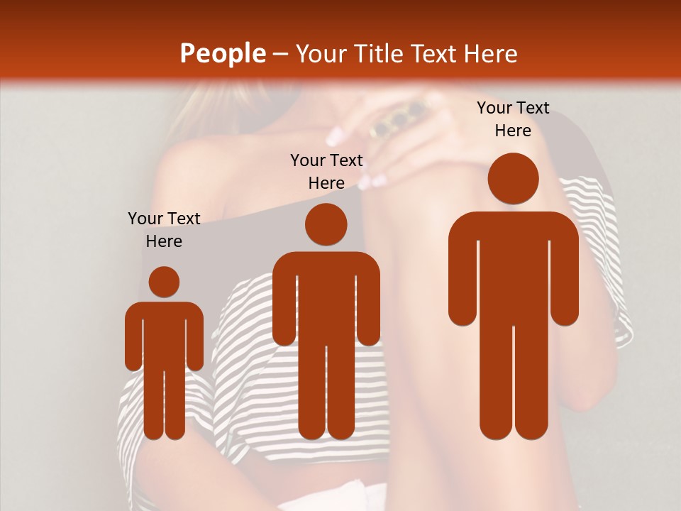 Happy Group Table PowerPoint Template