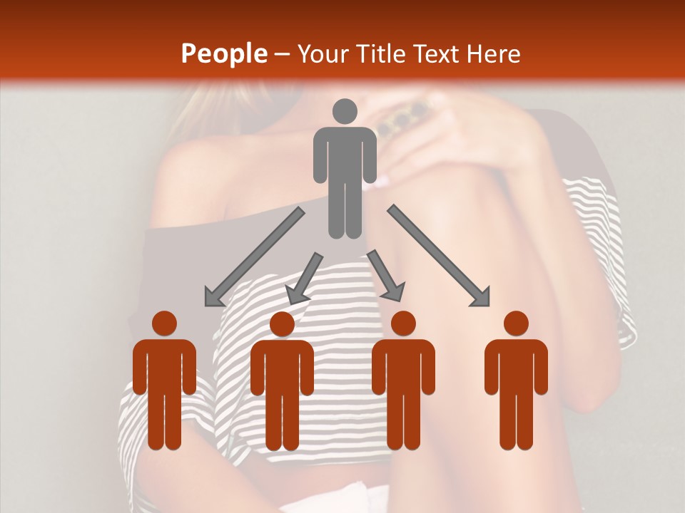 Happy Group Table PowerPoint Template