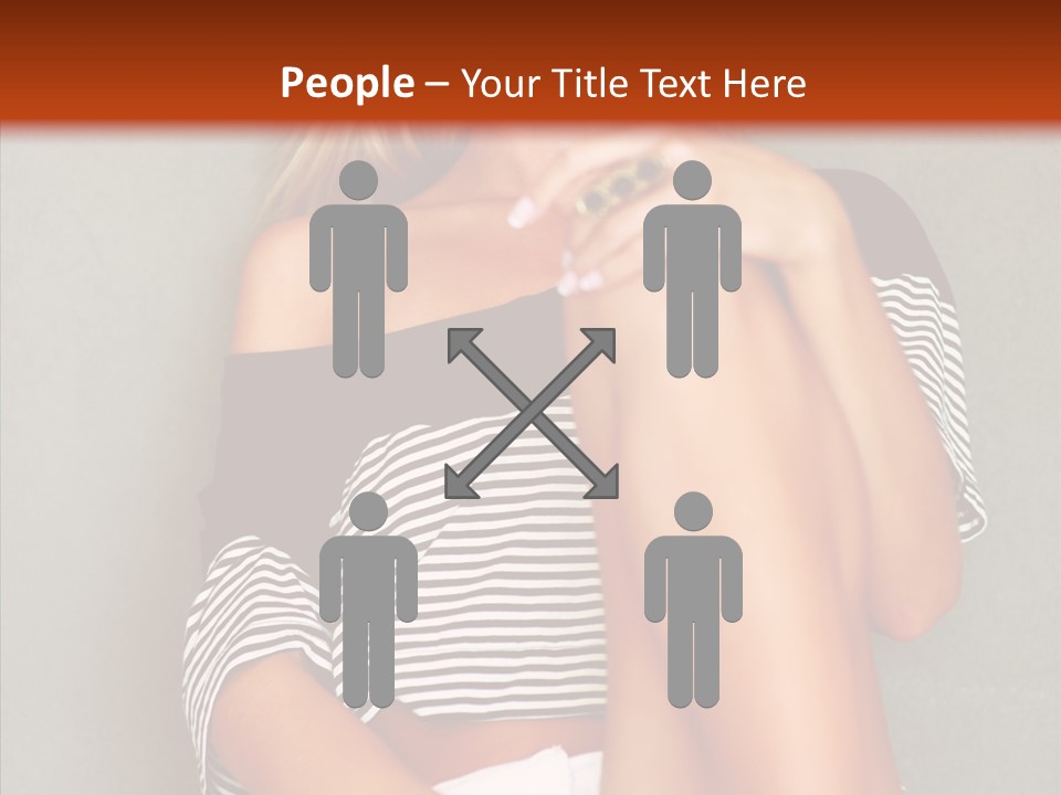 Happy Group Table PowerPoint Template