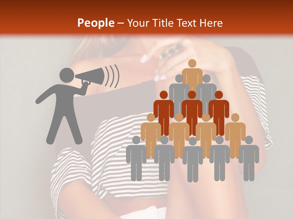 Happy Group Table PowerPoint Template