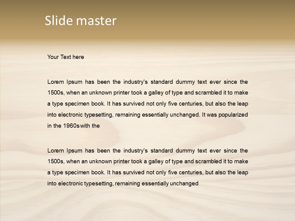 Texture Wooden Grain PowerPoint Template