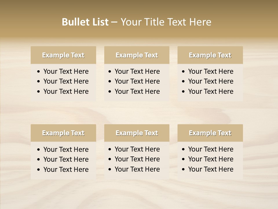 Texture Wooden Grain PowerPoint Template