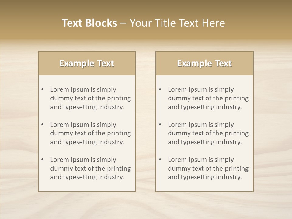 Texture Wooden Grain PowerPoint Template