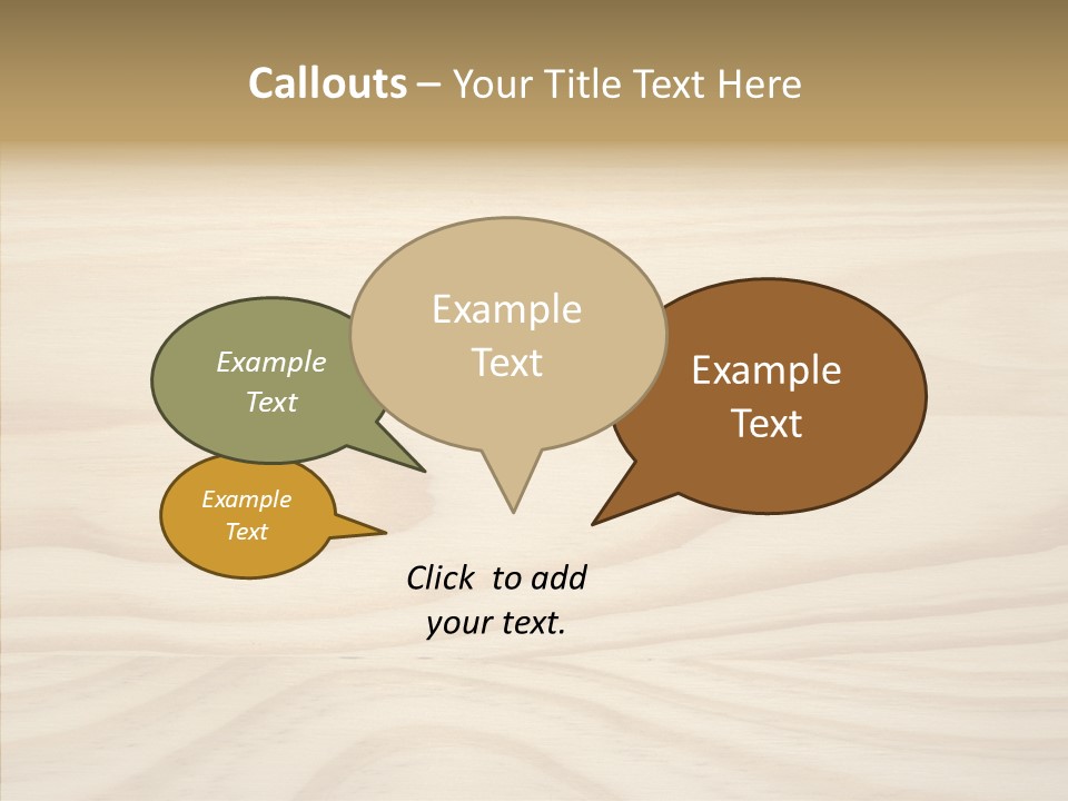 Texture Wooden Grain PowerPoint Template