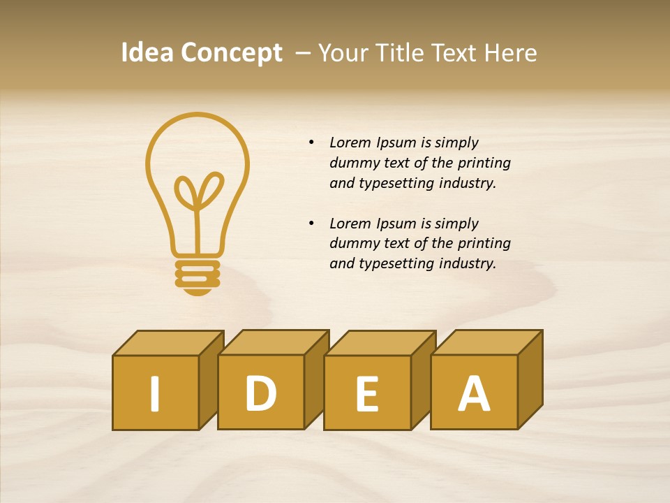 Texture Wooden Grain PowerPoint Template