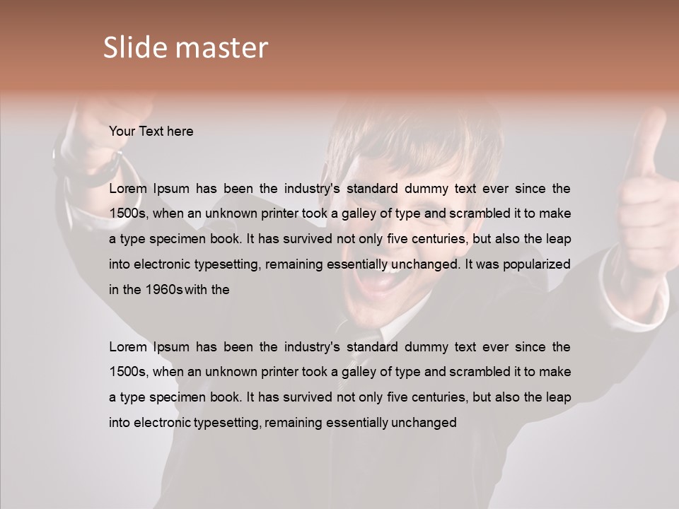 Fresh Lifestyle Model PowerPoint Template