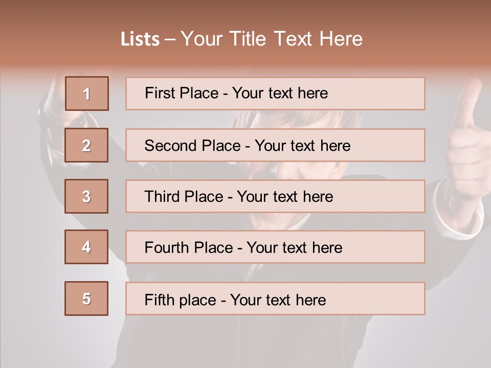 Fresh Lifestyle Model PowerPoint Template