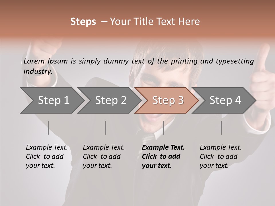 Fresh Lifestyle Model PowerPoint Template