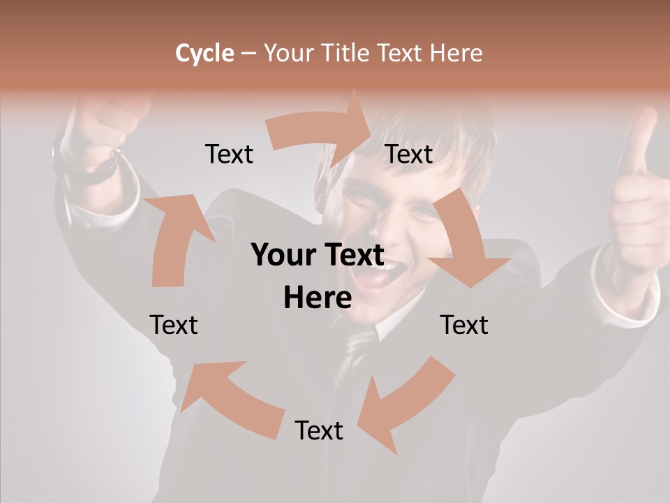 Fresh Lifestyle Model PowerPoint Template