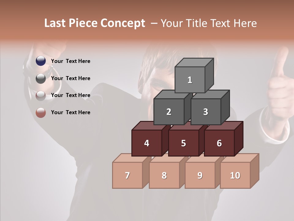 Fresh Lifestyle Model PowerPoint Template