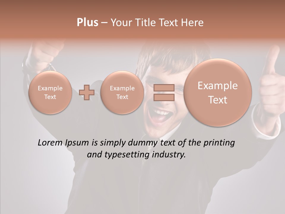 Fresh Lifestyle Model PowerPoint Template