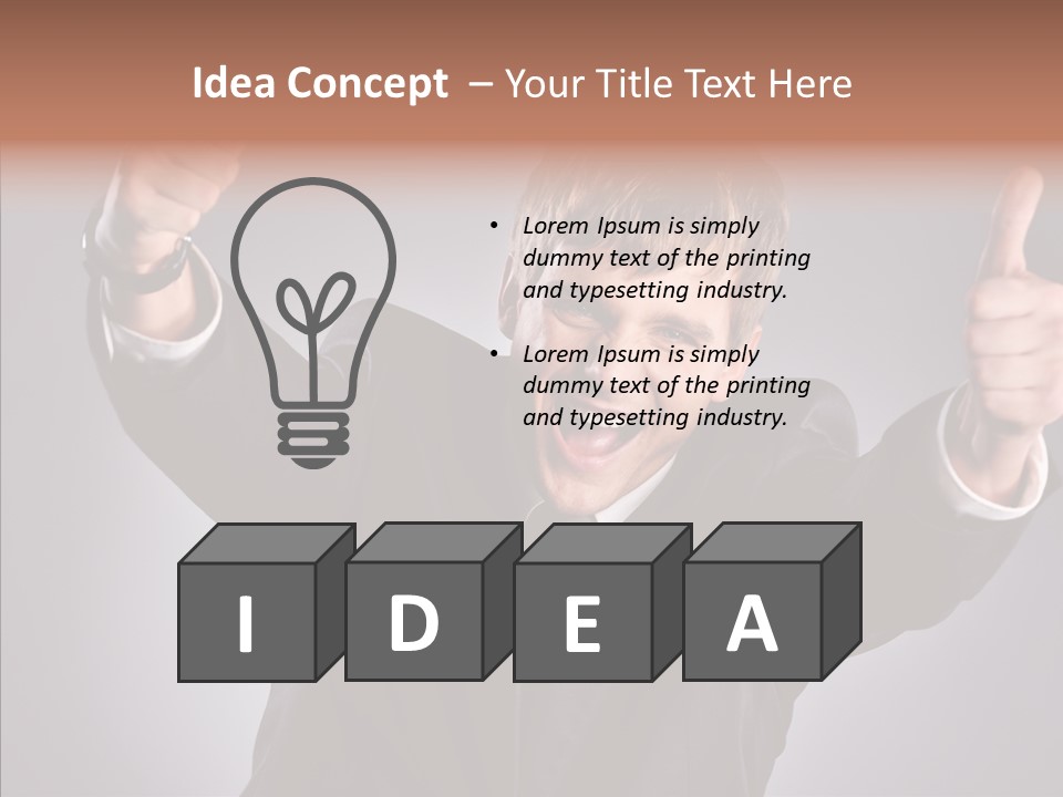 Fresh Lifestyle Model PowerPoint Template