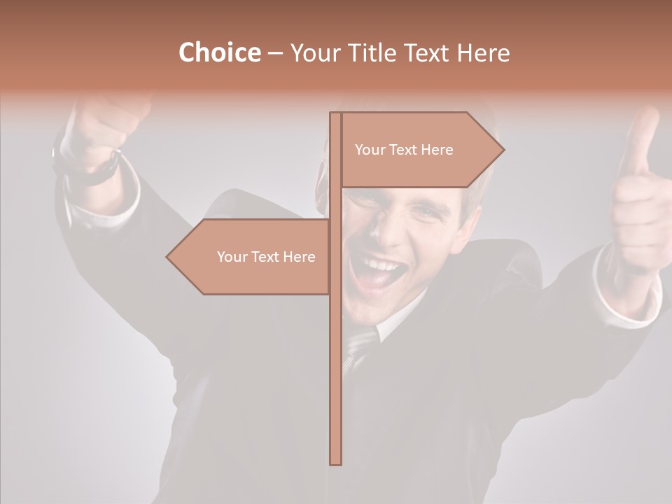 Fresh Lifestyle Model PowerPoint Template