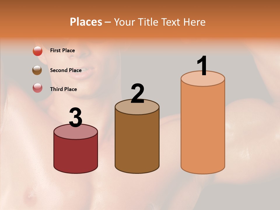 Muscular Beauty Front PowerPoint Template