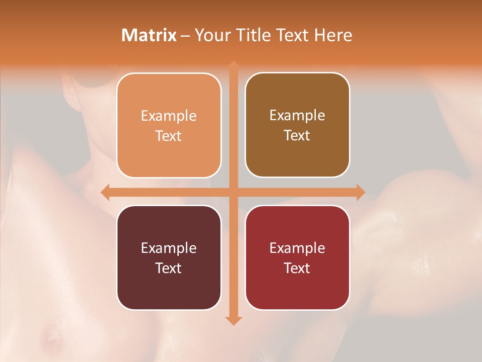 Muscular Beauty Front PowerPoint Template