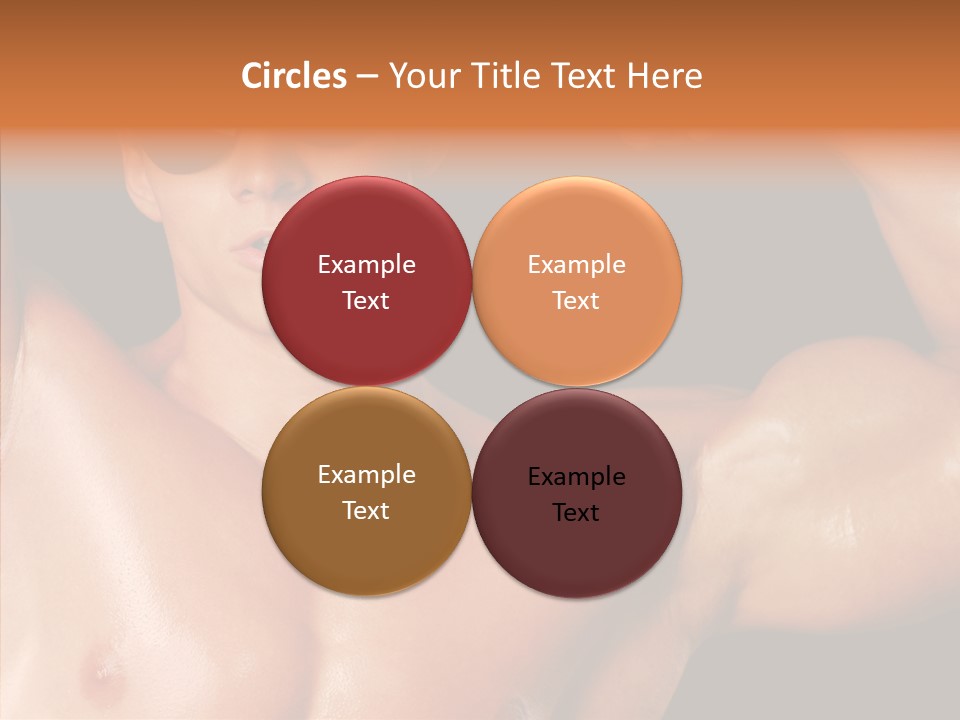 Muscular Beauty Front PowerPoint Template