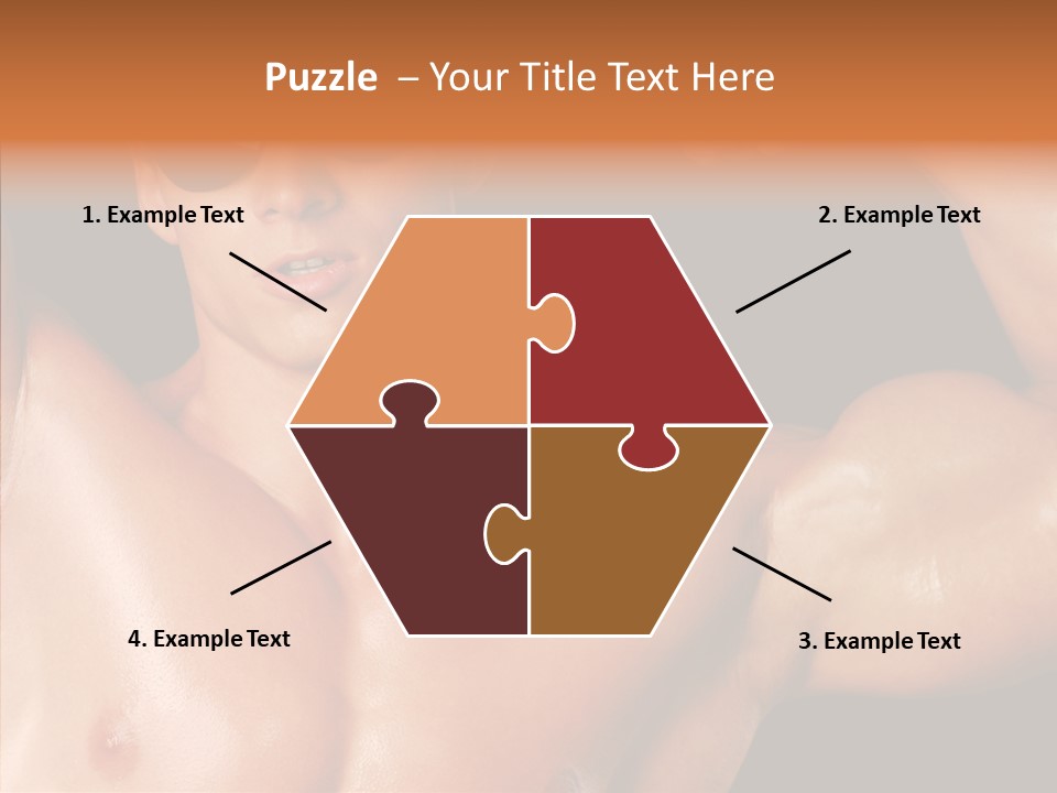 Muscular Beauty Front PowerPoint Template