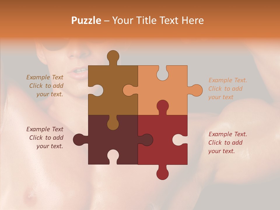 Muscular Beauty Front PowerPoint Template