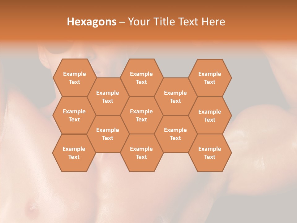 Muscular Beauty Front PowerPoint Template