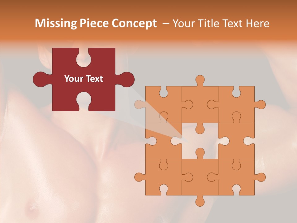 Muscular Beauty Front PowerPoint Template