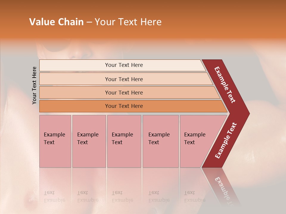 Muscular Beauty Front PowerPoint Template