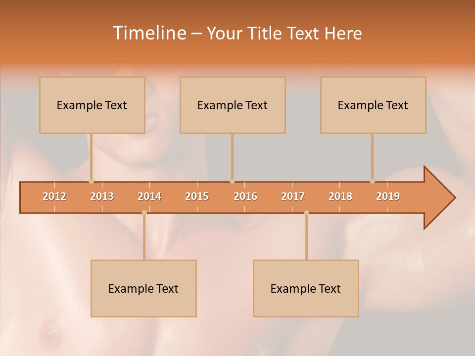 Muscular Beauty Front PowerPoint Template