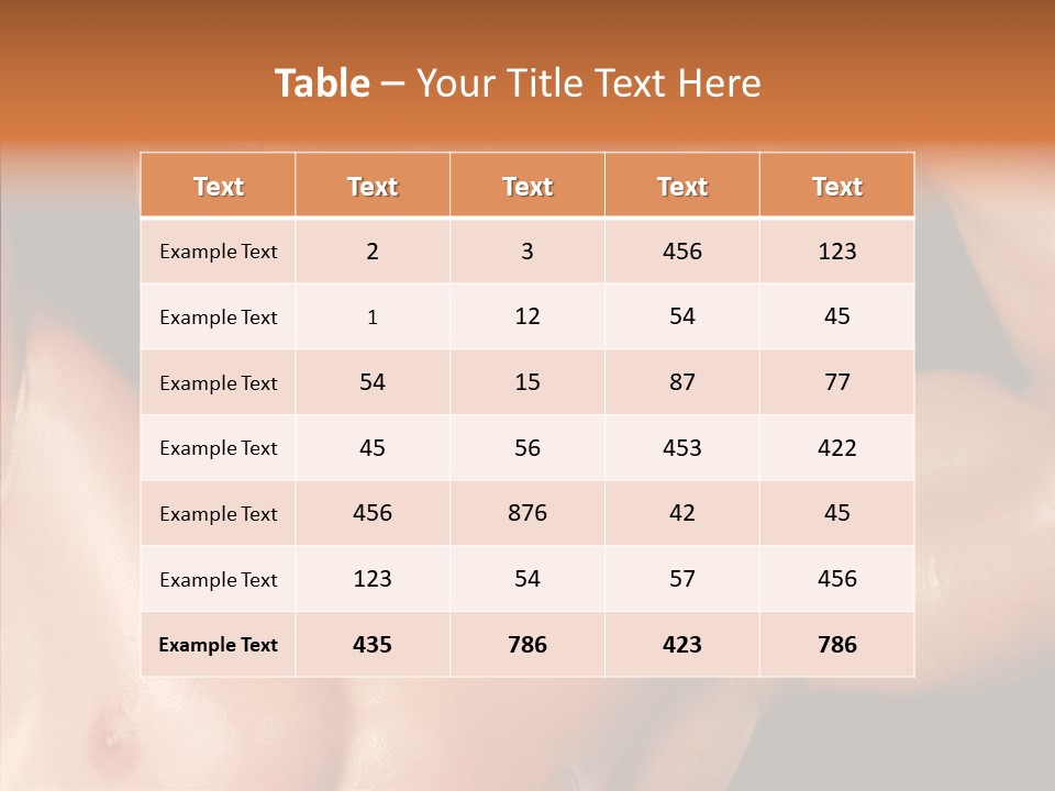 Muscular Beauty Front PowerPoint Template