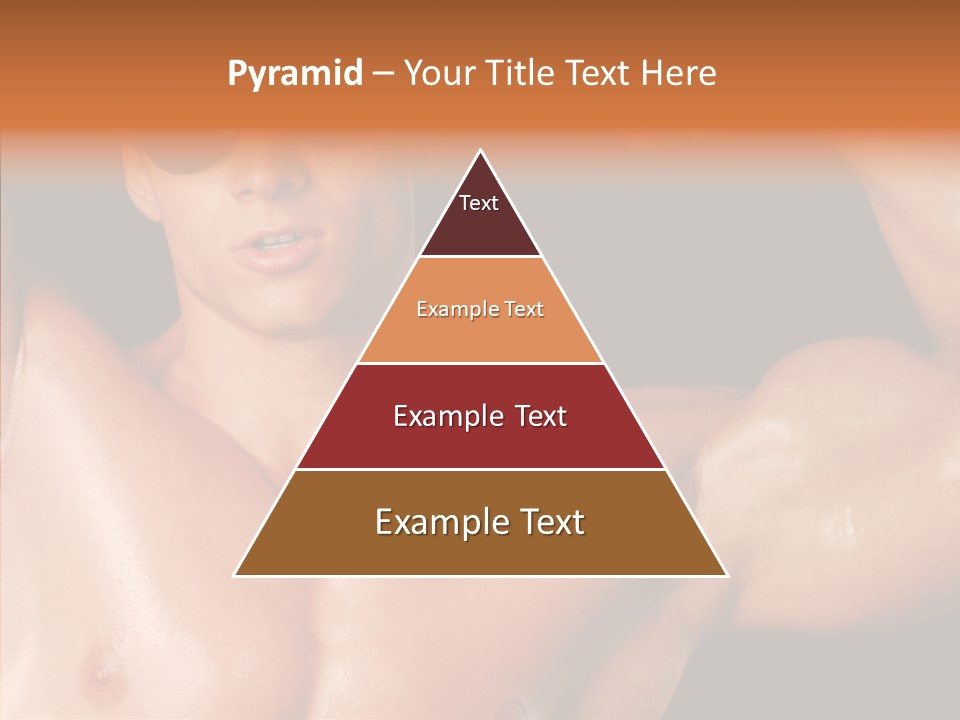 Muscular Beauty Front PowerPoint Template