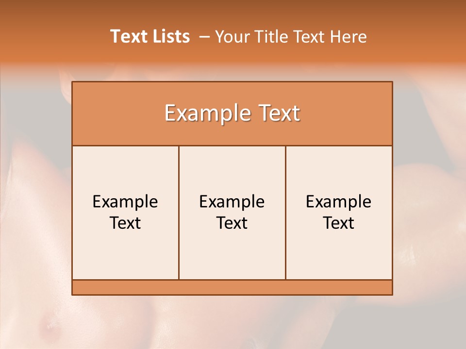 Muscular Beauty Front PowerPoint Template