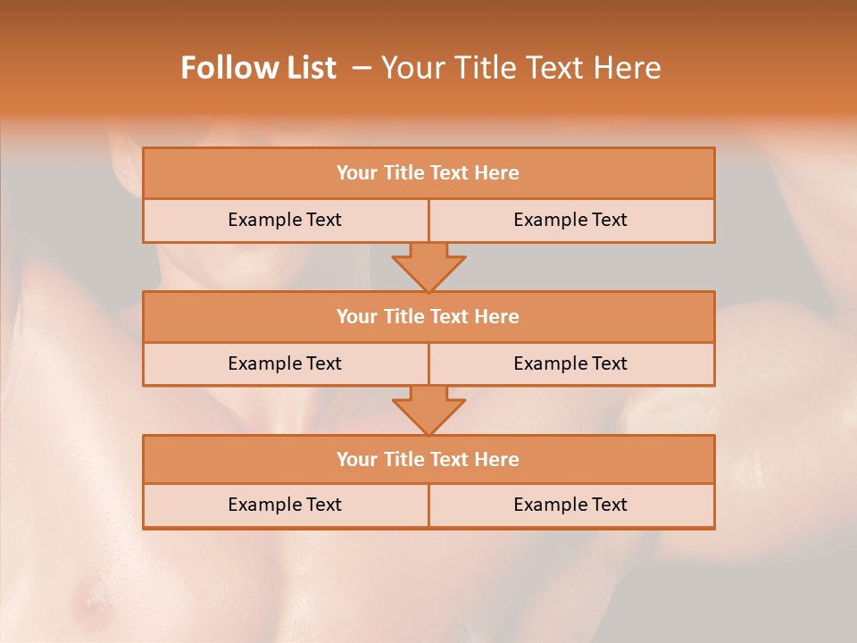 Muscular Beauty Front PowerPoint Template