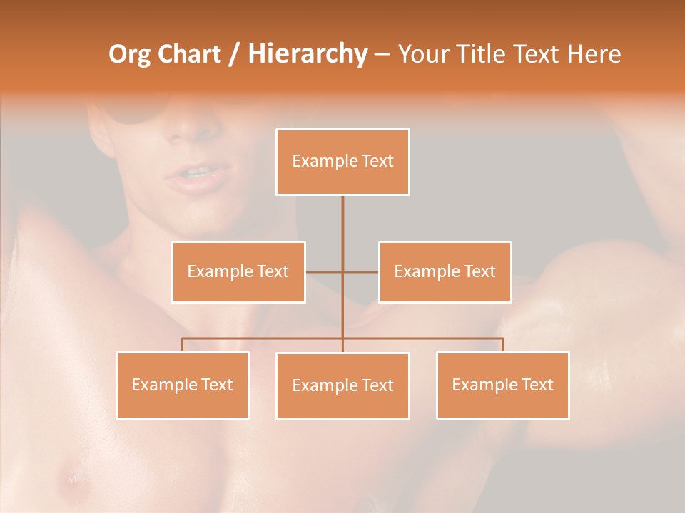 Muscular Beauty Front PowerPoint Template