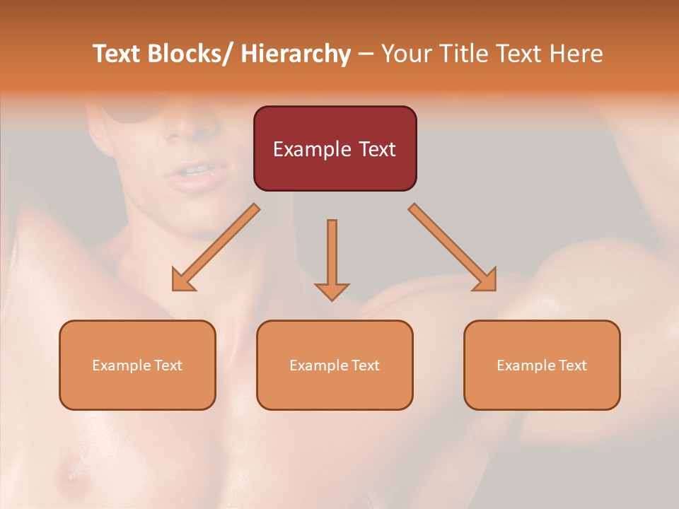 Muscular Beauty Front PowerPoint Template