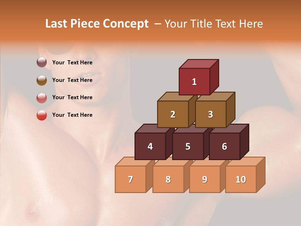 Muscular Beauty Front PowerPoint Template