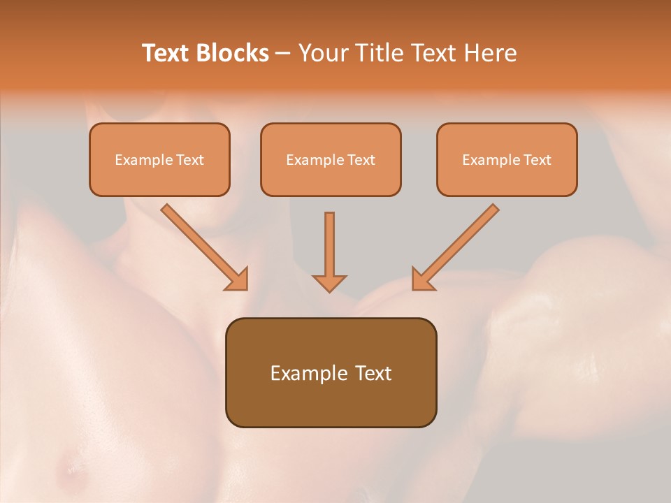 Muscular Beauty Front PowerPoint Template