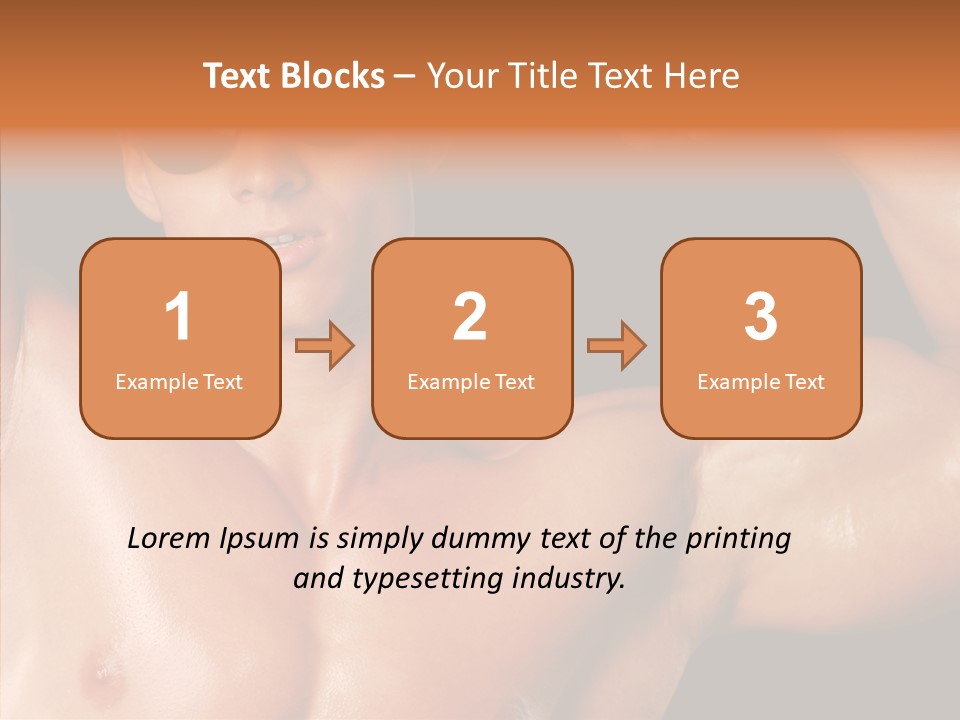 Muscular Beauty Front PowerPoint Template