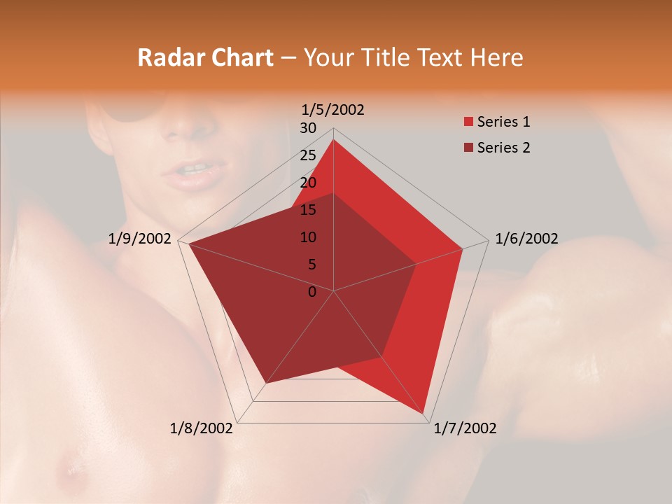 Muscular Beauty Front PowerPoint Template