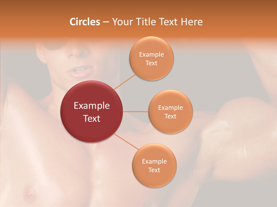 Muscular Beauty Front PowerPoint Template