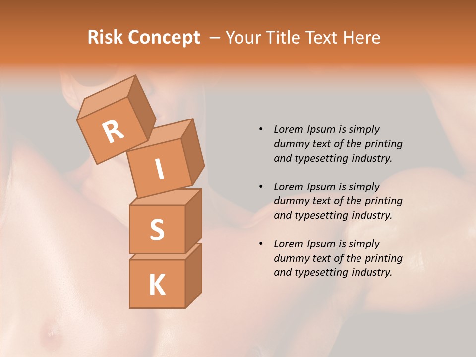 Muscular Beauty Front PowerPoint Template