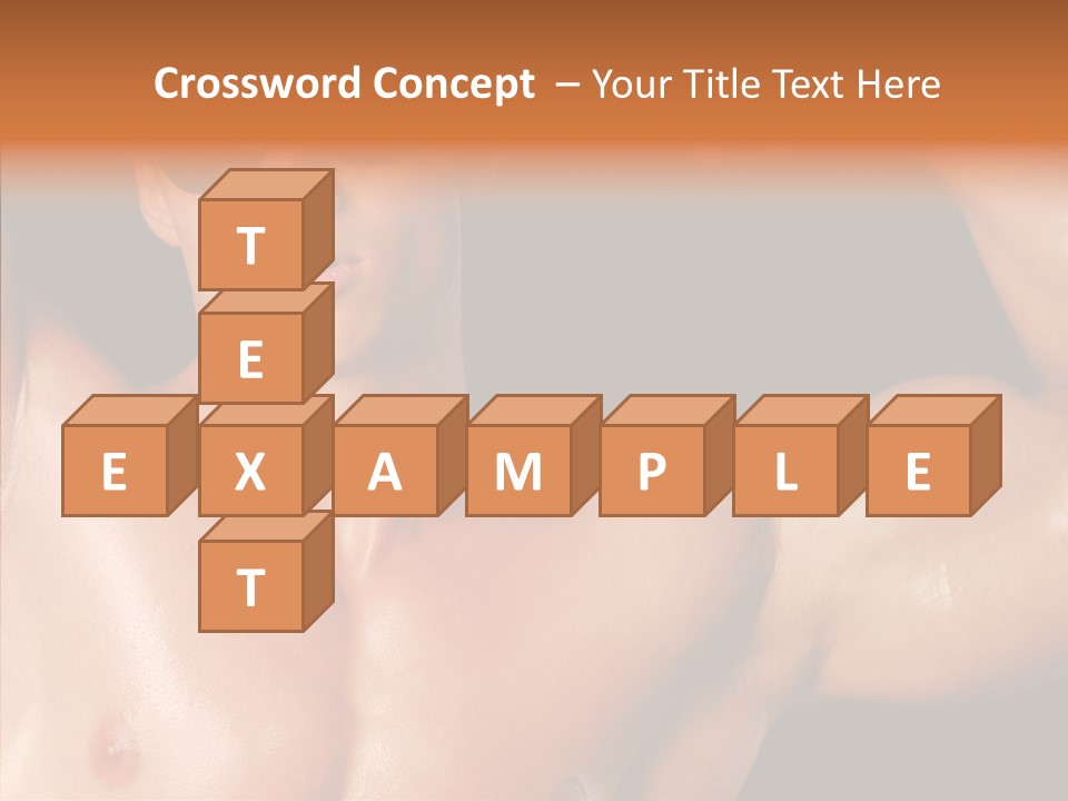 Muscular Beauty Front PowerPoint Template