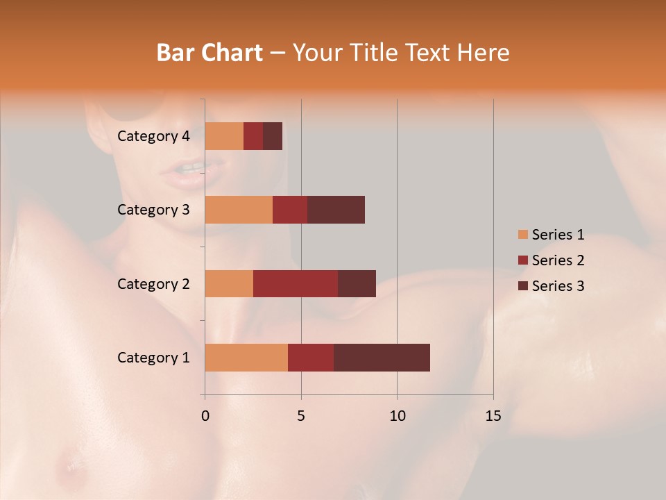 Muscular Beauty Front PowerPoint Template