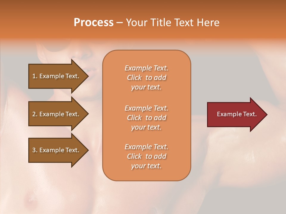 Muscular Beauty Front PowerPoint Template