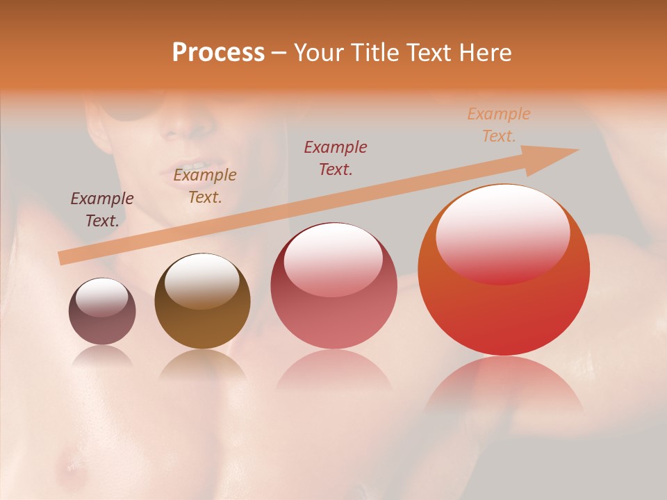 Muscular Beauty Front PowerPoint Template