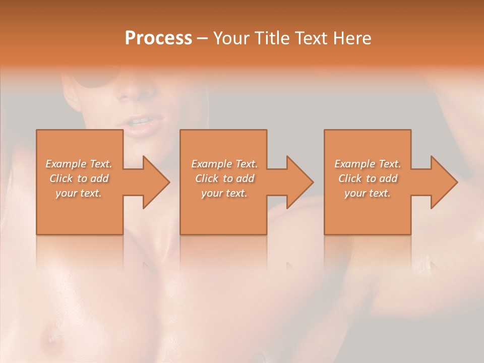 Muscular Beauty Front PowerPoint Template