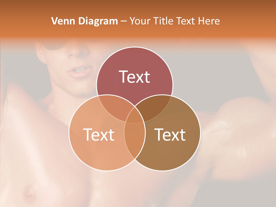 Muscular Beauty Front PowerPoint Template
