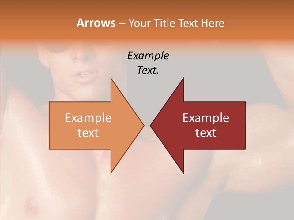 Muscular Beauty Front PowerPoint Template