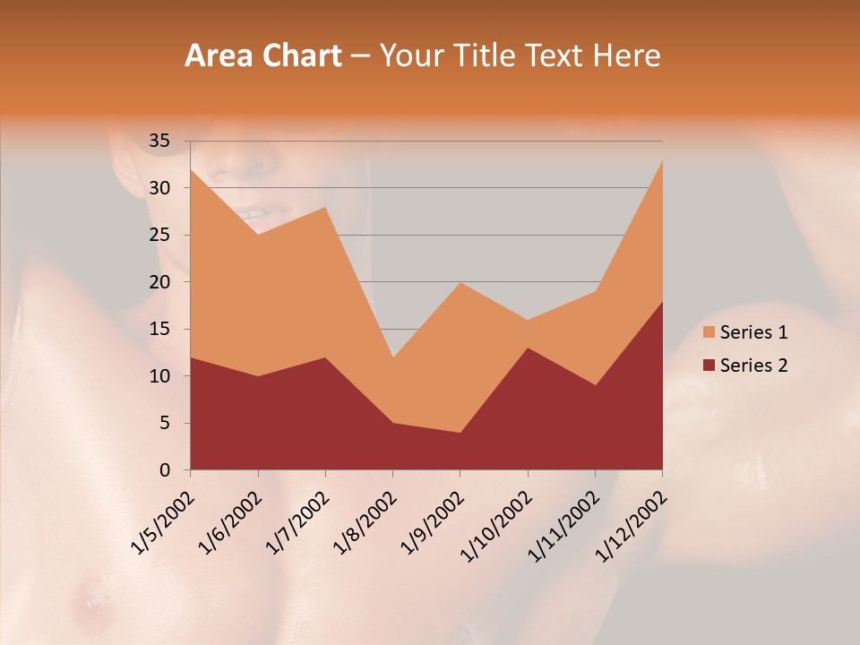Muscular Beauty Front PowerPoint Template