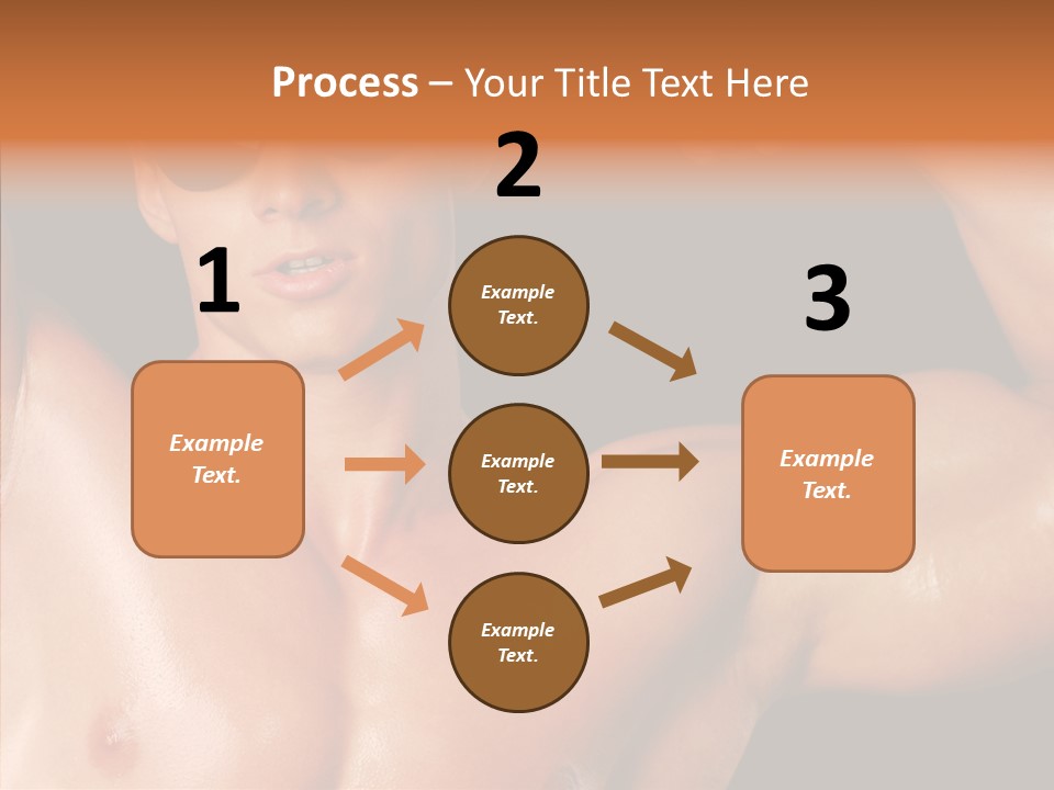 Muscular Beauty Front PowerPoint Template