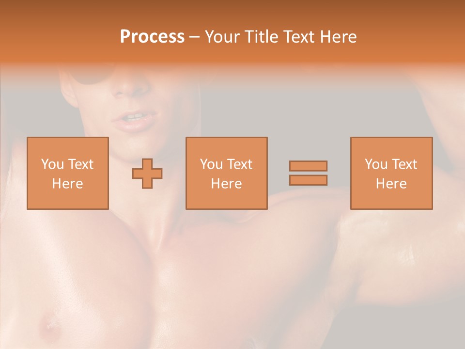 Muscular Beauty Front PowerPoint Template
